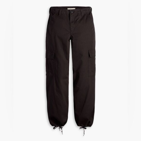 Levis Women's 94' Baggy Cargo Pants in Black Size 30 - Picture 2 of 11
